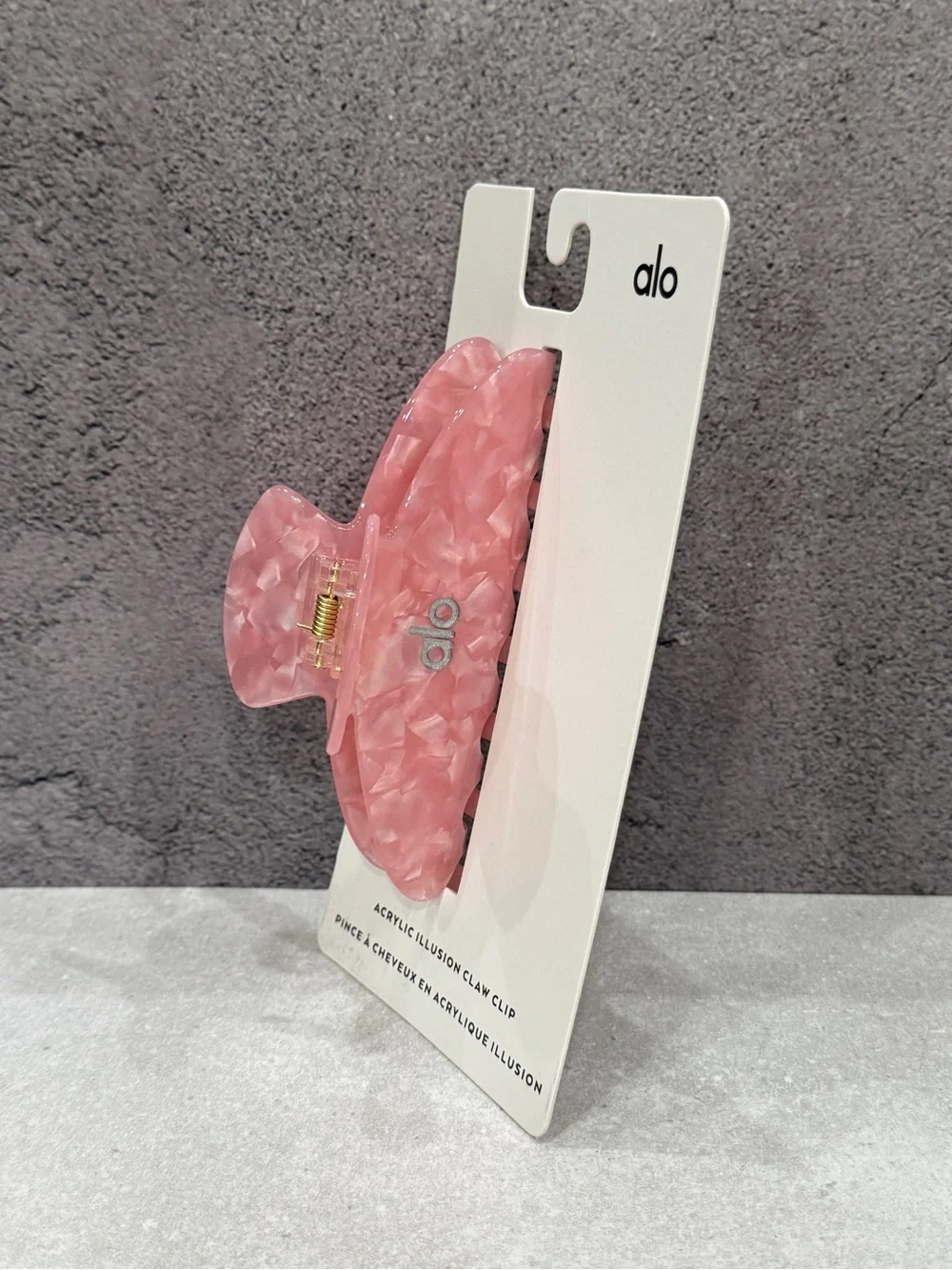 Alo Acrylic Illusion Claw hair clips set of 2